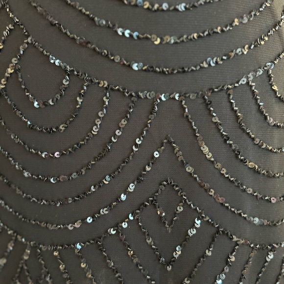 Elegant black beaded mini dress size 0 - Picture 6 of 16